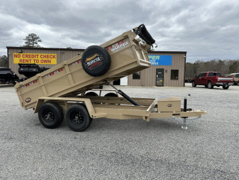 New 2025 PROSPECTOR 10K 6X12 DUMP TRAILER WITH 2' WALLS