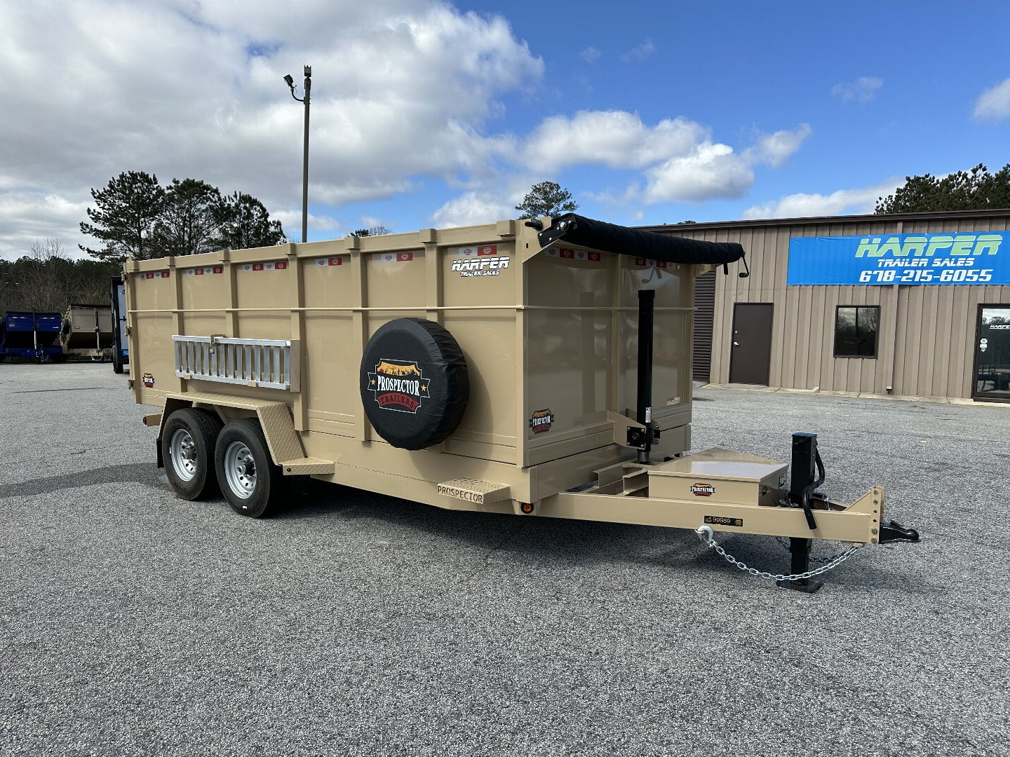 New 2026 PROSPECTOR 14K 7X16 TELESCOPING DUMP TRAILER 4' WALLS AND ALUMINIUM RAMPS