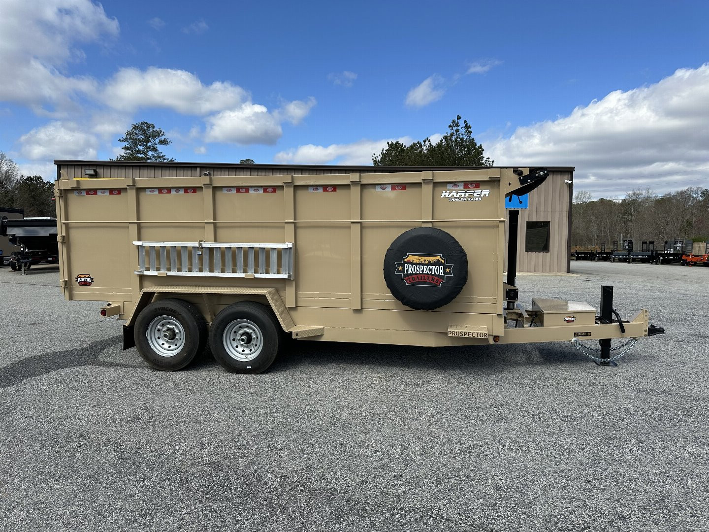 New 2026 PROSPECTOR 14K 7X16 TELESCOPING DUMP TRAILER 4' WALLS AND ALUMINIUM RAMPS
