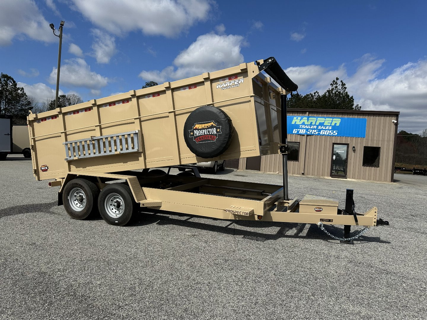 New 2026 COVERED WAGON 14K 7X16 TELESCOPING DUMP TRAILER 4' WALLS AND ALUMINIUM RAMPS