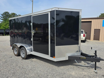 New 2024 COVERED WAGON 7x14 TANDEM AXLE ENCLOSED TRAILER