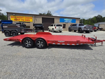 New 2025 DELUXE 82X20 7K STEEL FLOOR CAR HAULER WITH MAG WHEELS