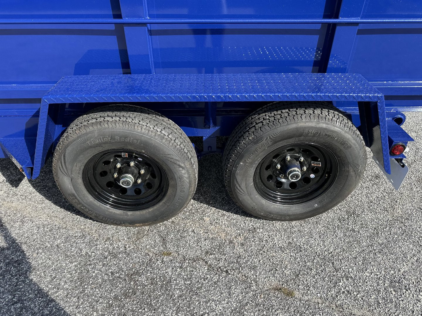 New BEAUTIFUL DEEP BLUE METALLIC 2025 PROSPECTOR 10K 6X12 DUMP TRAILER WITH 2' WALLS