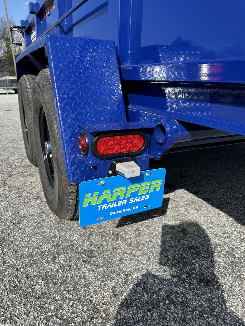 New BEAUTIFUL DEEP BLUE METALLIC 2025 PROSPECTOR 10K 6X12 DUMP TRAILER WITH 2' WALLS