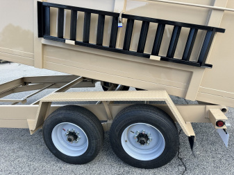 New 2025 PROSPECTOR 7X16 16K TELESCOPING DUMP TRAILER WITH 4' WALLS AND SPARE TIRE