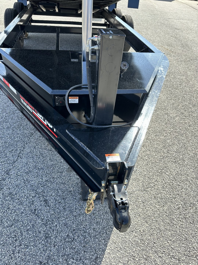 New 2025 BUCKSHOT 7X16 14K TELESCOPIC DUMP TRAILER 4' WALLS WITH HYDRAULIC JACKS