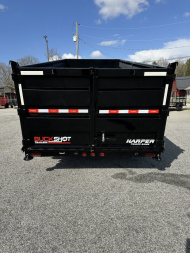 New 2025 BUCKSHOT 7X16 14K TELESCOPIC DUMP TRAILER 4' WALLS WITH HYDRAULIC JACKS