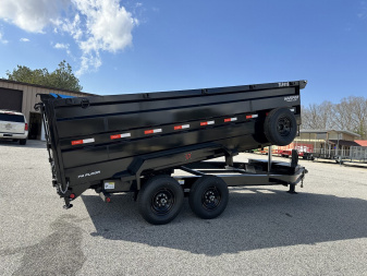 New 2025 BUCKSHOT 7X16 14K TELESCOPIC DUMP TRAILER 4' WALLS WITH HYDRAULIC JACKS