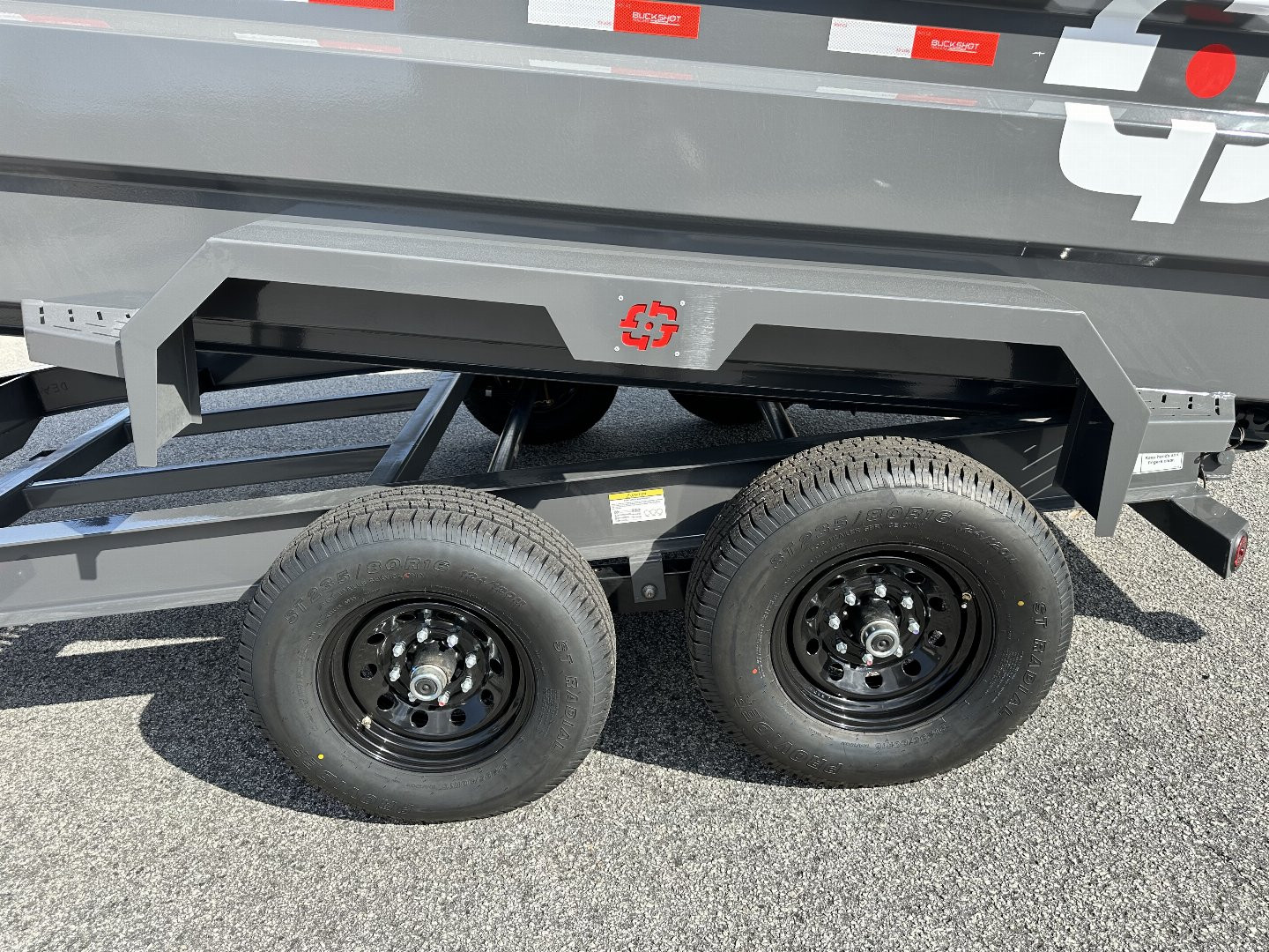 New 2025 BUCKSHOT 7X14 14K TELESCOPIC DUMP TRAILER 4' WALLS WITH HYDRAULIC JACKS