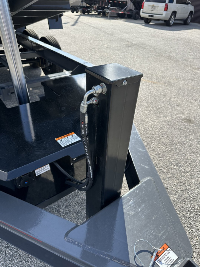 New 2025 BUCKSHOT 7X14 14K TELESCOPIC DUMP TRAILER 4' WALLS WITH HYDRAULIC JACKS