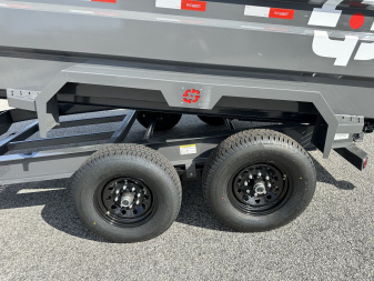 New 2025 BUCKSHOT 7X14 14K TELESCOPIC DUMP TRAILER 4' WALLS WITH HYDRAULIC JACKS