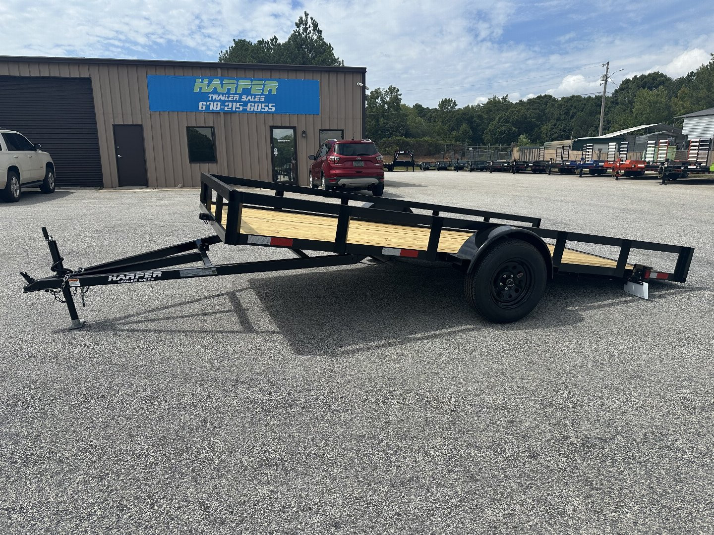 New 2025 7X14 DURABLE LIGHT WEIGHT TILT SINGLE AXLE UTILITY TRAILER
