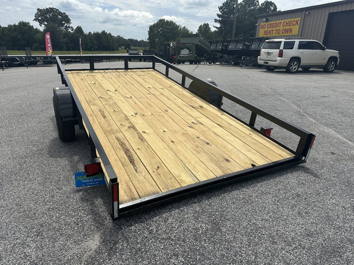 New 2025 7X14 DURABLE LIGHT WEIGHT TILT SINGLE AXLE UTILITY TRAILER