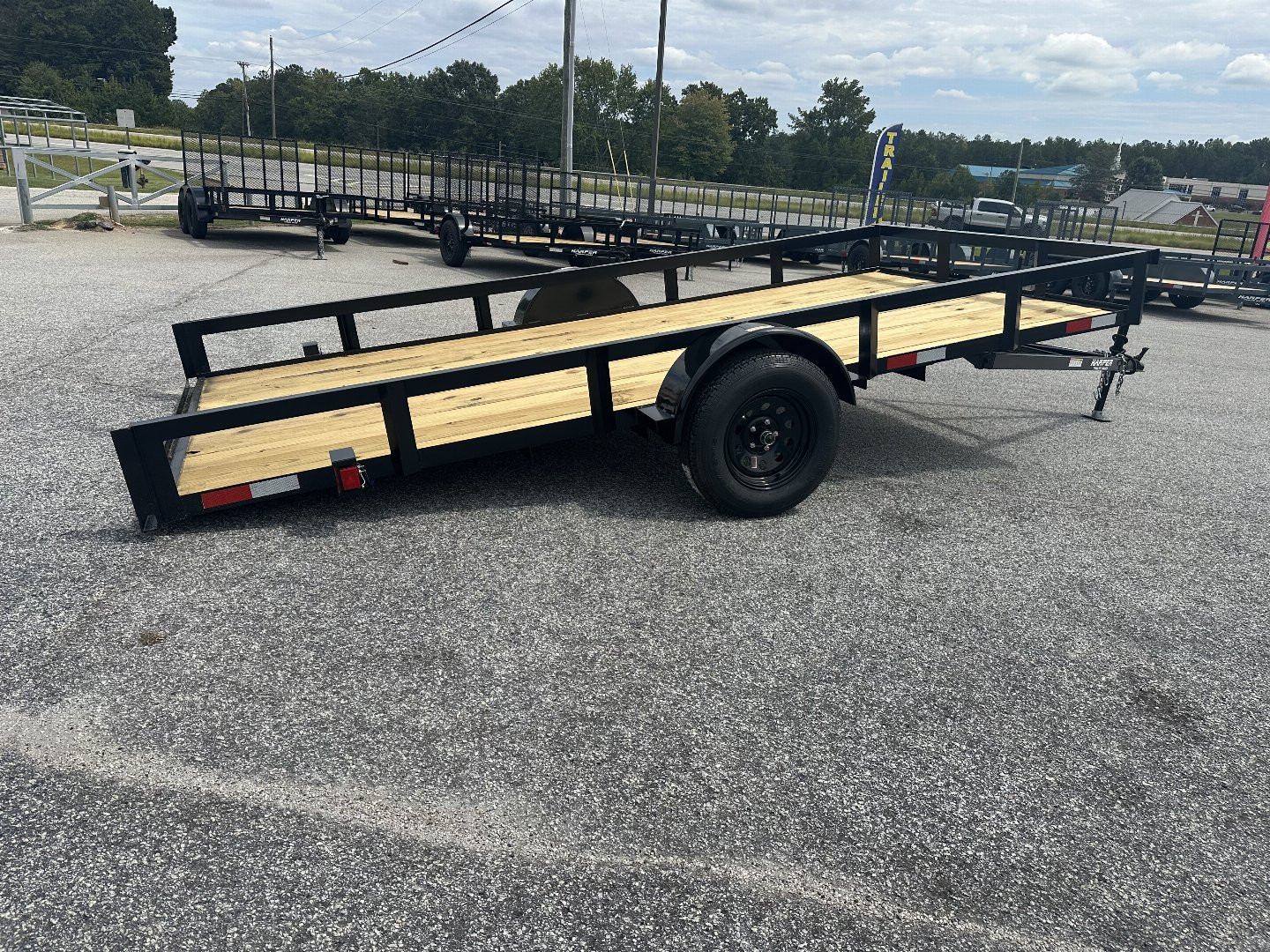 New 2025 7X14 DURABLE LIGHT WEIGHT TILT SINGLE AXLE UTILITY TRAILER