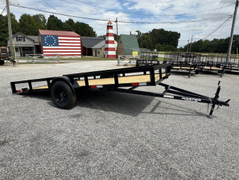 New 2025 7X14 DURABLE LIGHT WEIGHT TILT SINGLE AXLE UTILITY TRAILER