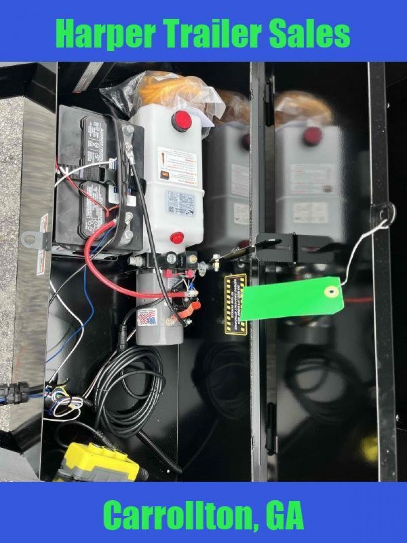 New 2025 TUFFDUMP 14K 7X16 DUMP TRAILER 4' WALLS