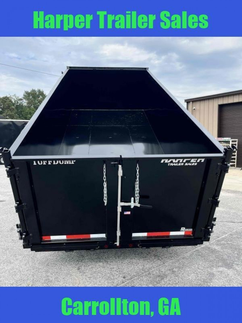 New 2025 TUFFDUMP 14K 7X16 DUMP TRAILER 4' WALLS