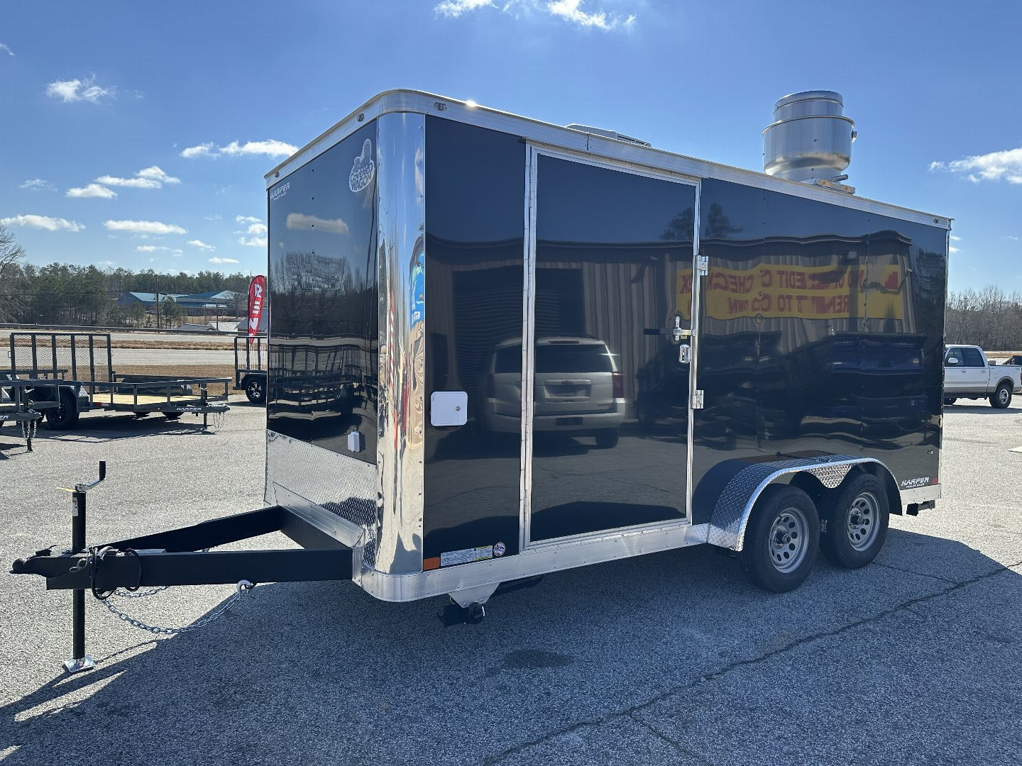 New 2025 COVERED WAGON 7X16 TANDEM AXLE CONCESSION TRAILER