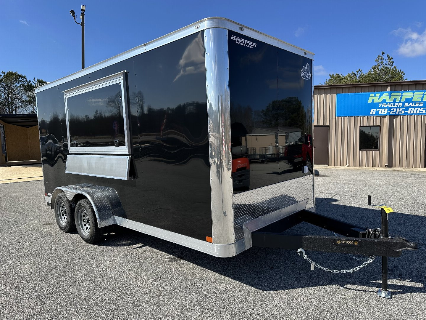 New 2025 COVERED WAGON 7X16 TANDEM AXLE CONCESSION TRAILER