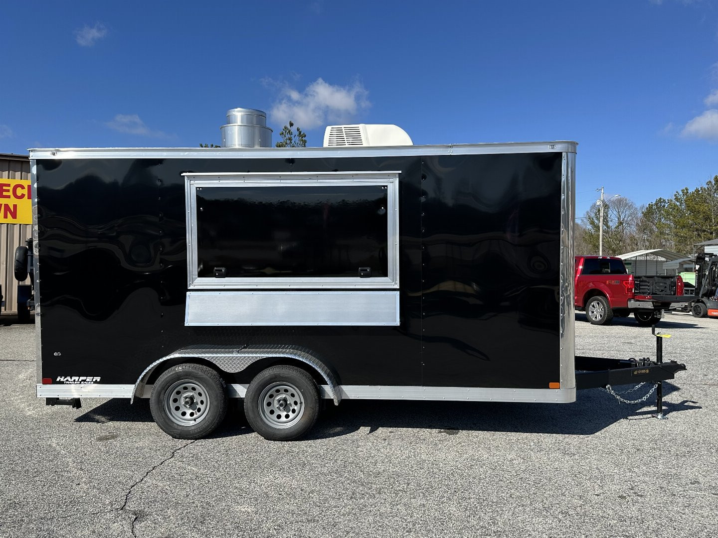 New 2025 COVERED WAGON 7X16 TANDEM AXLE CONCESSION TRAILER