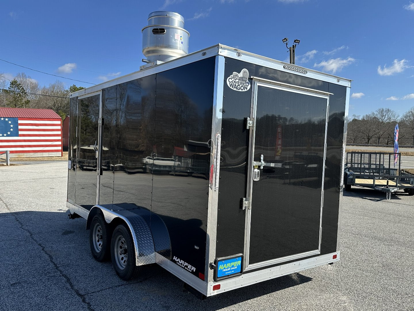 New 2025 COVERED WAGON 7X16 TANDEM AXLE CONCESSION TRAILER