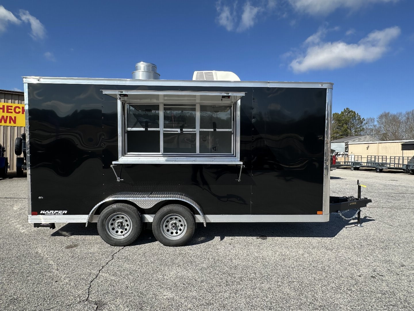 New 2025 COVERED WAGON 7X16 TANDEM AXLE CONCESSION TRAILER