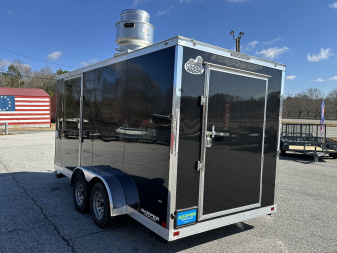 New 2025 COVERED WAGON 7X16 TANDEM AXLE CONCESSION TRAILER