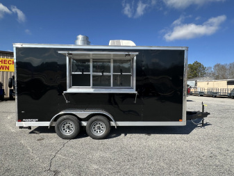 New 2025 COVERED WAGON 7X16 TANDEM AXLE CONCESSION TRAILER