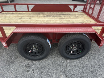 New 2025 82X12 7K TANDEM AXLE UTILITY TRAILER WITH BRAKES