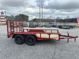 New 2025 82X12 7K TANDEM AXLE UTILITY TRAILER WITH BRAKES