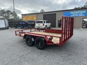 New 2025 82X12 7K TANDEM AXLE UTILITY TRAILER WITH BRAKES