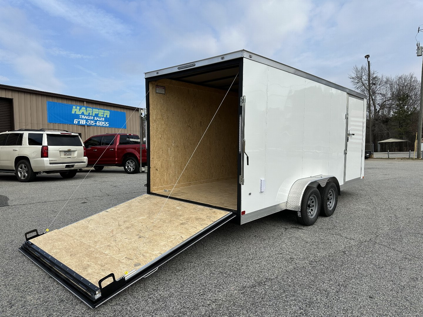 New 2025 COVERED WAGON 7X18 TANDEM AXLE ENCLOSED TRAILER WITH D-RINGS