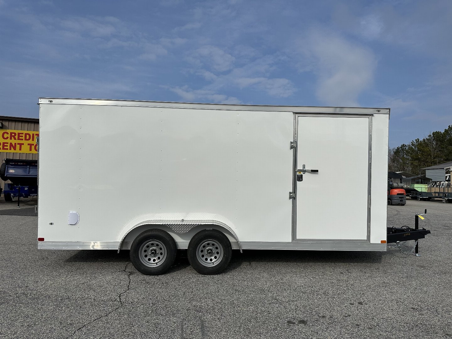 New 2025 COVERED WAGON 7X18 TANDEM AXLE ENCLOSED TRAILER WITH D-RINGS