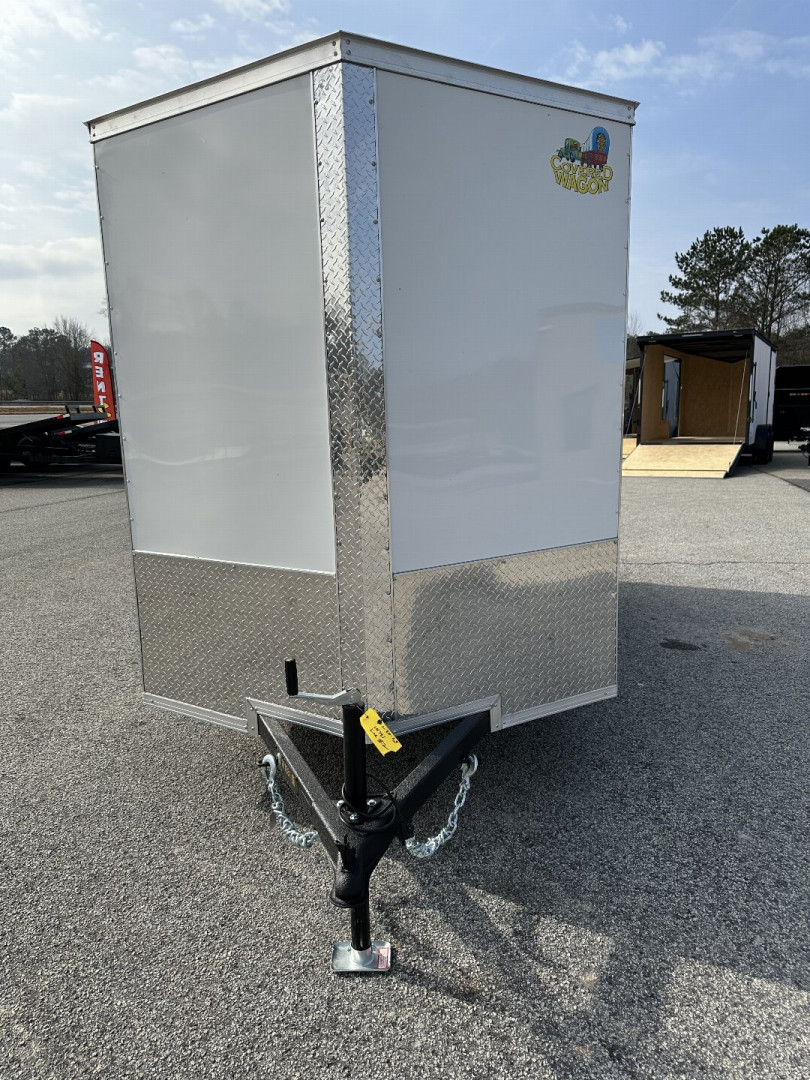 New 2025 6X12 COVERED WAGON SINGLE AXLE ENCLOSED TRAILER WITH BARN DOORS