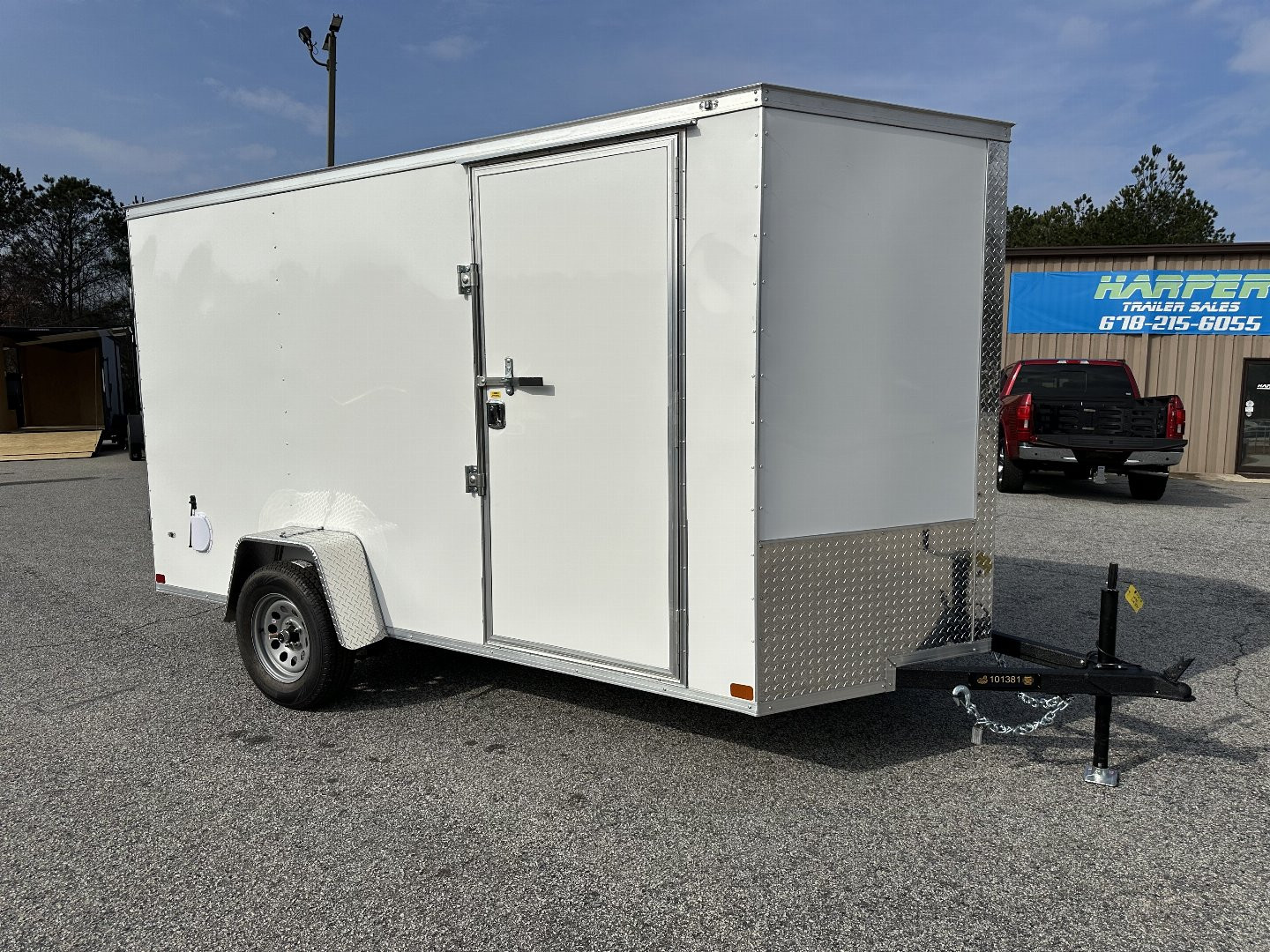 New 2025 6X12 COVERED WAGON SINGLE AXLE ENCLOSED TRAILER WITH BARN DOORS