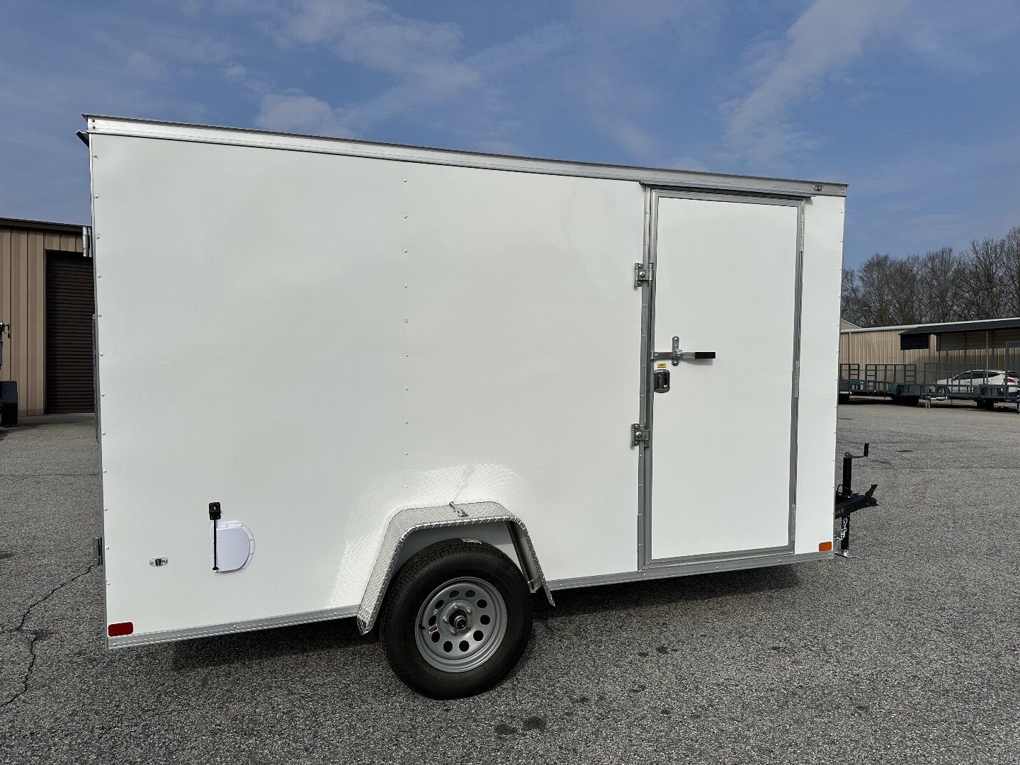 New 2025 6X12 COVERED WAGON SINGLE AXLE ENCLOSED TRAILER WITH BARN DOORS