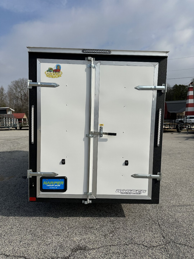 New 2025 6X12 COVERED WAGON SINGLE AXLE ENCLOSED TRAILER WITH BARN DOORS