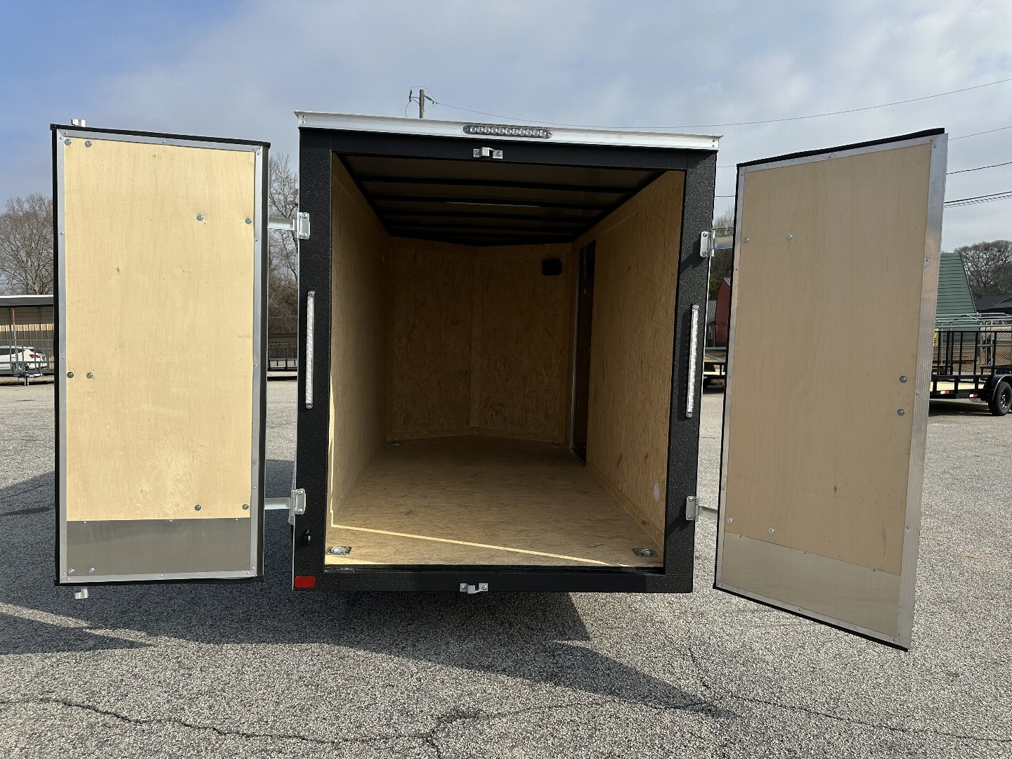 New 2025 6X12 COVERED WAGON SINGLE AXLE ENCLOSED TRAILER WITH BARN DOORS