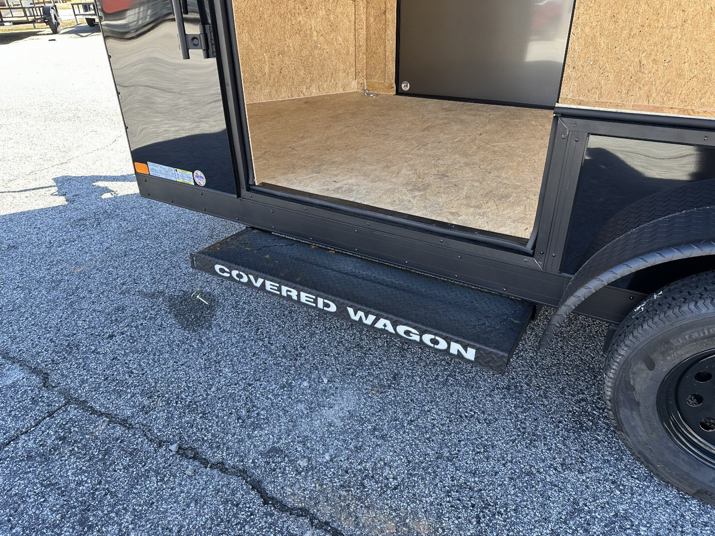 New 2025 COVERED WAGON 7X16 TANDEM AXLE ENCLOSED UTV TRAILER