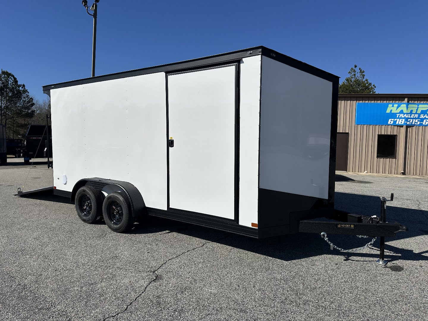 New 2025 COVERED WAGON 7X16 TANDEM AXLE ENCLOSED UTV TRAILER