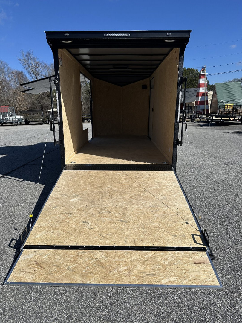 New 2025 COVERED WAGON 7X16 TANDEM AXLE ENCLOSED UTV TRAILER
