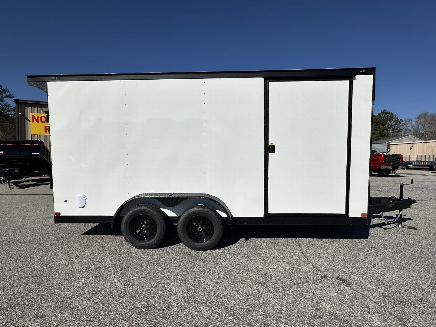 New 2025 COVERED WAGON 7X16 TANDEM AXLE ENCLOSED UTV TRAILER