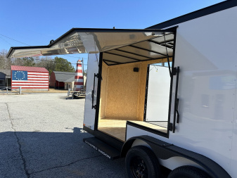 New 2025 COVERED WAGON 7X16 TANDEM AXLE ENCLOSED UTV TRAILER