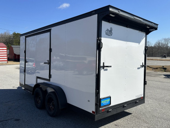 New 2025 COVERED WAGON 7X16 TANDEM AXLE ENCLOSED UTV TRAILER