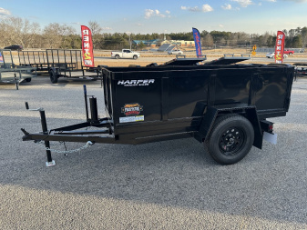 New 2025 PROSPECTOR 4X8 3K SINGLE AXLE MANUAL DUMP TRAILER WITH 2' WALLS
