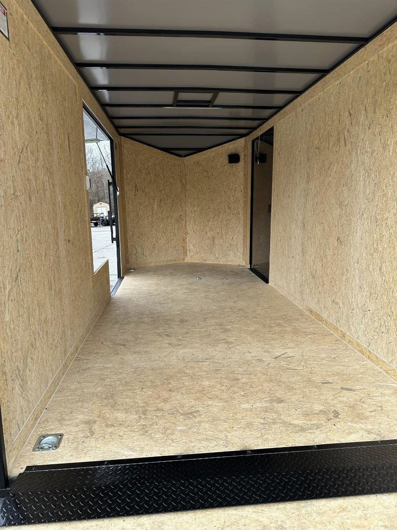 New 2025 COVERED WAGON 7X16 TANDEM AXLE ENCLOSED UTV TRAILER