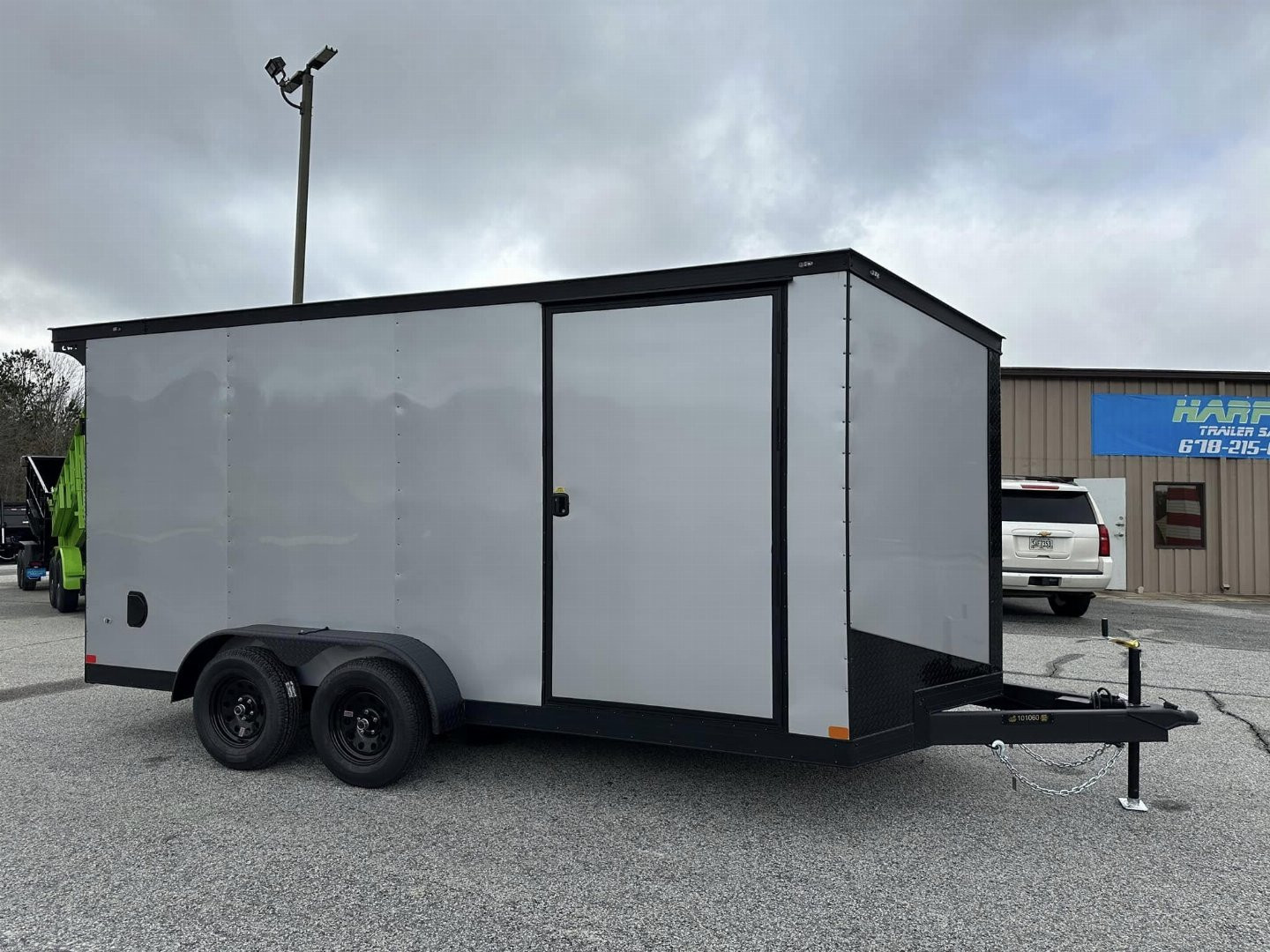 New 2025 COVERED WAGON 7X16 TANDEM AXLE ENCLOSED UTV TRAILER