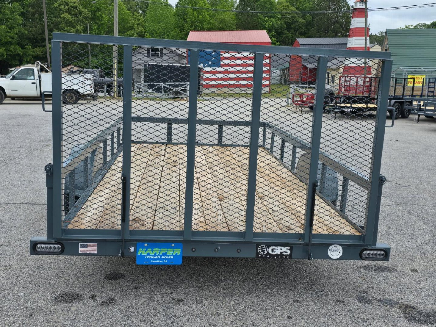 New 2025 GPS 82X14 SINGLE AXLE UTILITY TRAILER WITH SET BACK JACK