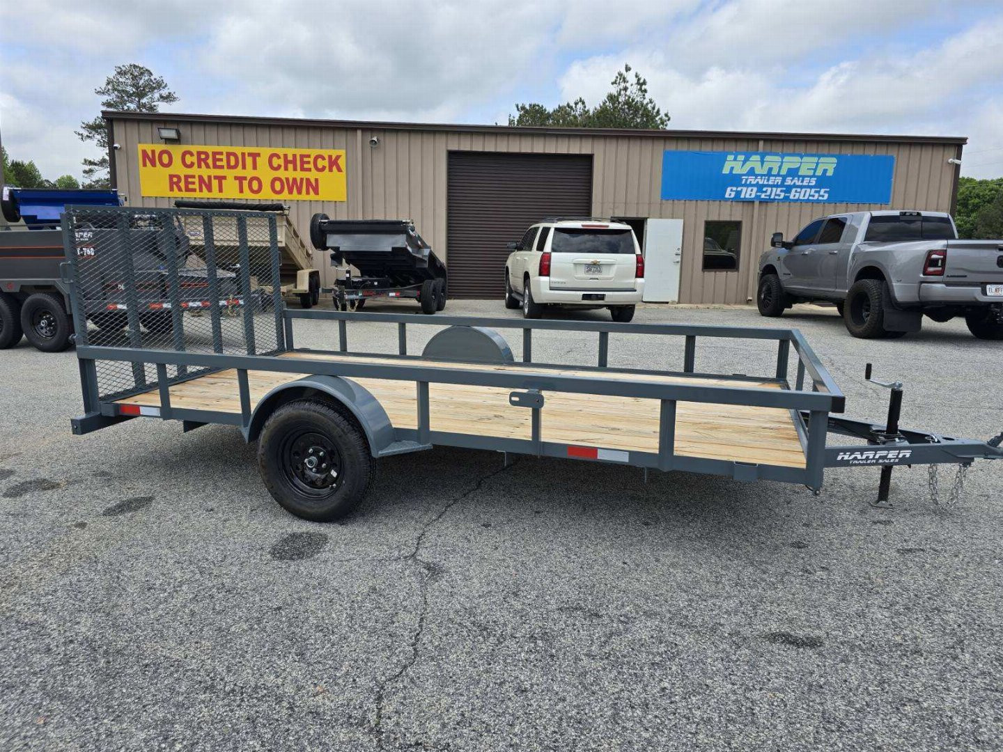New 2025 GPS 82X14 SINGLE AXLE UTILITY TRAILER WITH SET BACK JACK