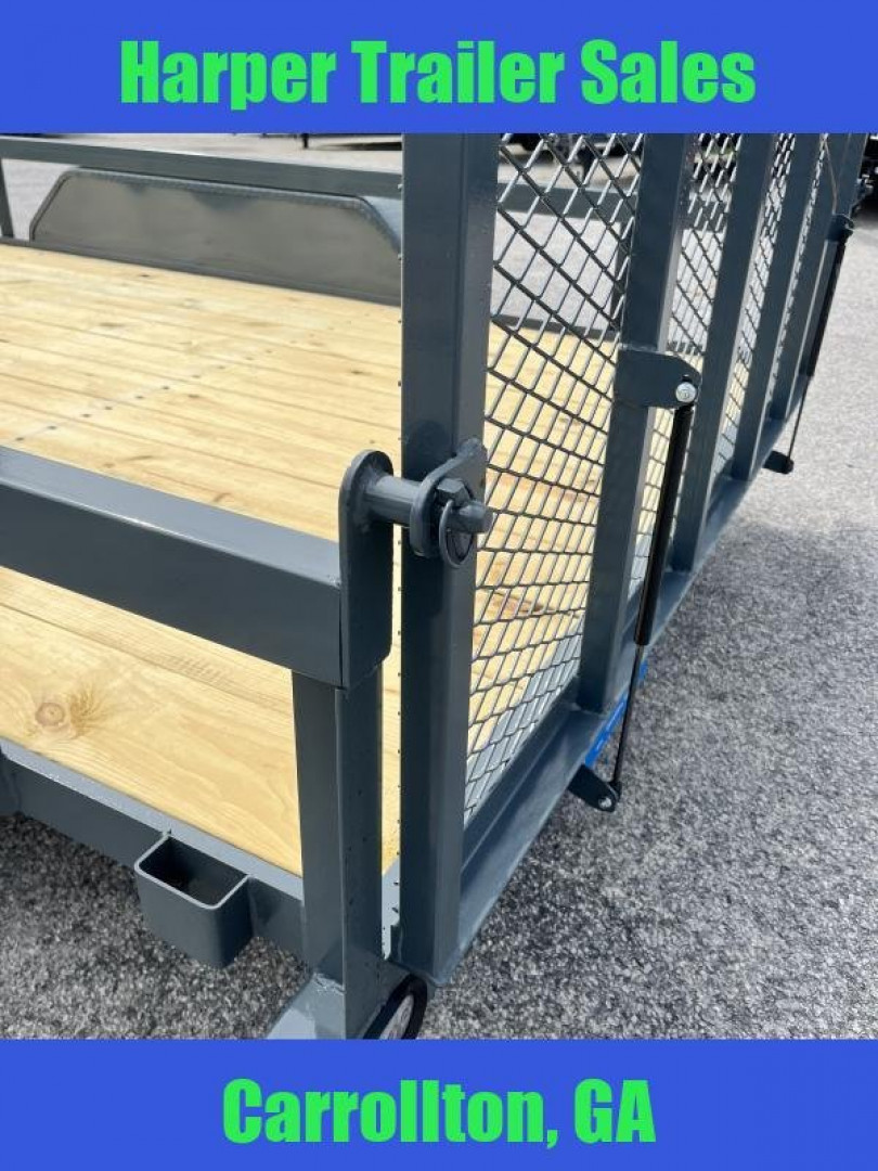 New 2025 GPS 7K 7X16 TANDEM AXLE UTILITY TRAILER WITH SET BACK JACK